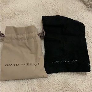 David Yurman dust bag and silver cloth